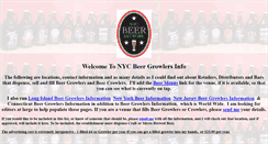 Desktop Screenshot of nycbeergrowlers.info