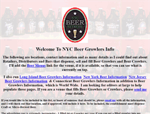 Tablet Screenshot of nycbeergrowlers.info